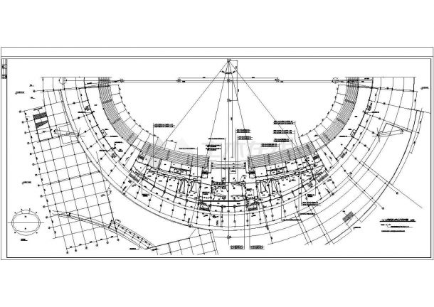 某大型体育馆电力设计方案全套CAD图纸-图二