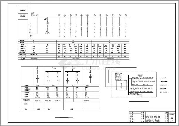 体育馆电气设计方案及施工全套CAD图纸-图一