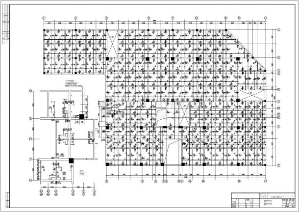大型商场建筑结构设计方案CAD图纸-图二