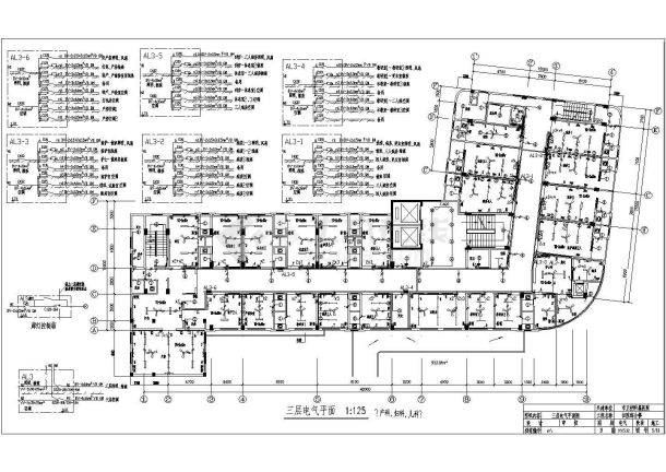 卫生学校附属医院电气设计全套CAD图纸-图二