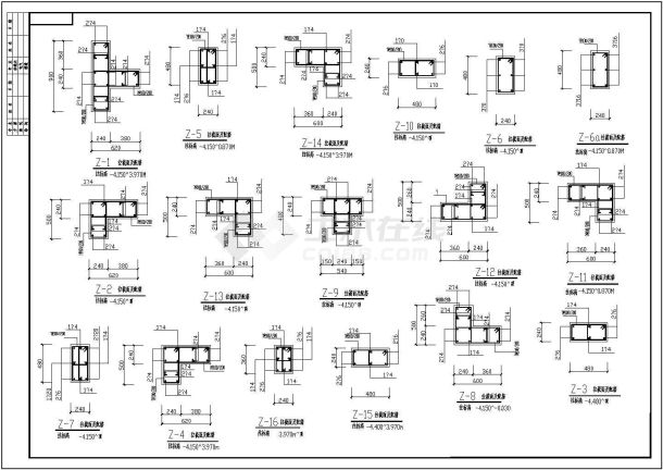 某一套完整的别墅建筑CAD结构施工图纸-图一