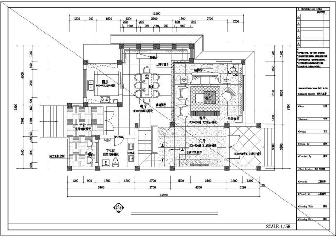 某别墅多联机空调系统设计cad施工图_图1