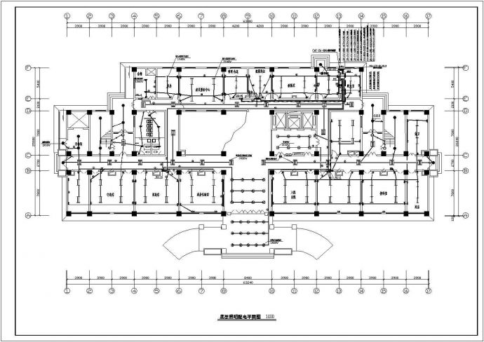 医院外科病房楼电气设计方案全套CAD图纸_图1