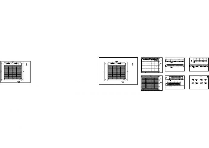 某长方形（9144*8382外形尺寸）单层钢结构工业厂房设计cad全套建筑施工图（英文标注）_图1