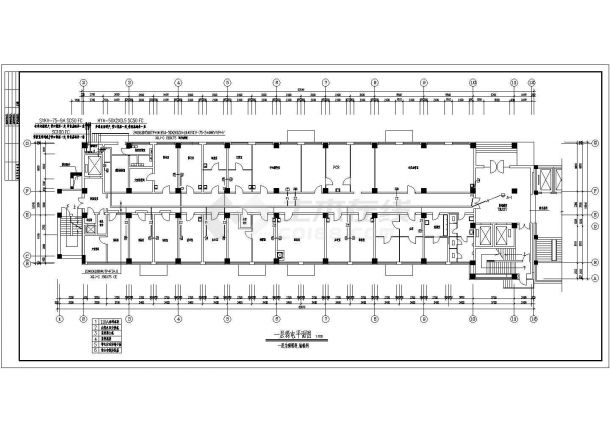 医院住院部弱电设计施工方案全套CAD图纸-图一