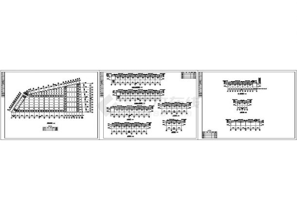 成都西南石材2期厂房钢结构设计cad方案图（大院设计）-图一