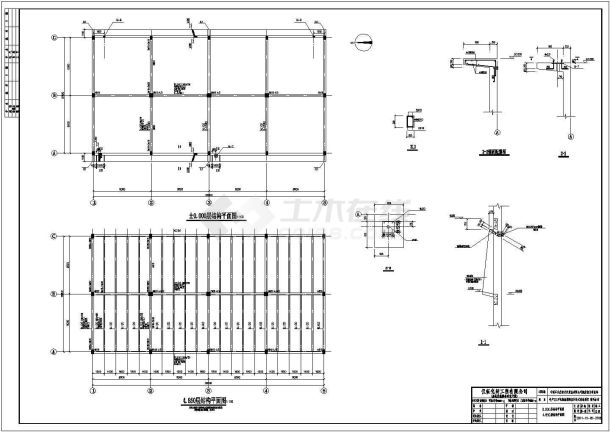 某工业设计循环水站结构设计施工图-图一