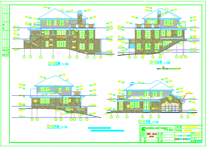 某香格里拉千万级别墅建筑全套设计施工图_图1