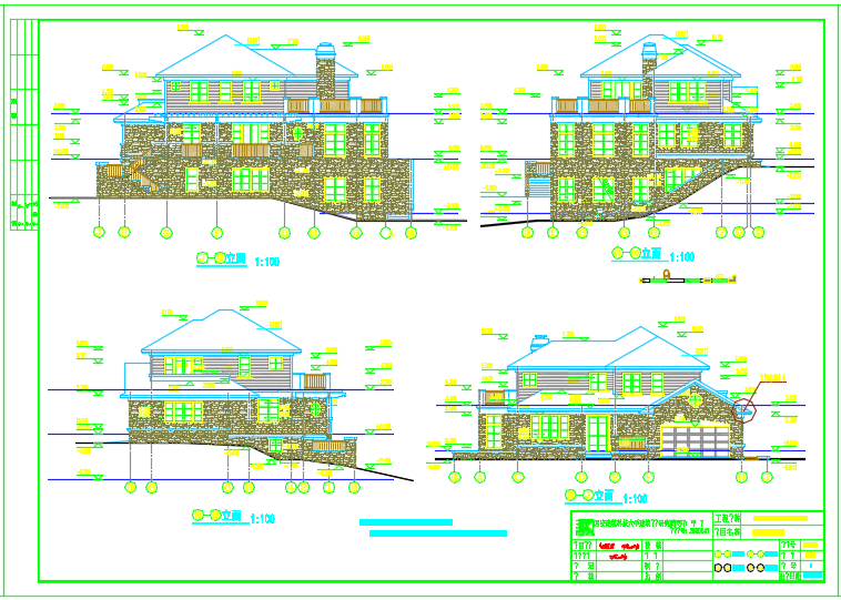 某香格里拉千万级别墅建筑全套设计施工图