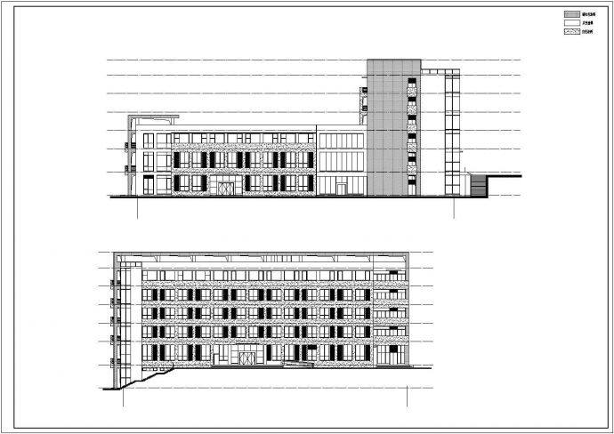 西南某七层办公楼建筑整套施工图_图1