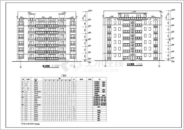 比较齐全的某小区高层住宅楼建筑施工图-图一