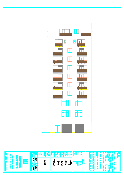 一套高层完整的CAD建筑施工图纸_图1