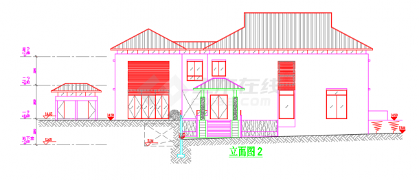 某新加坡设计的豪华别墅建筑施工图纸-图一