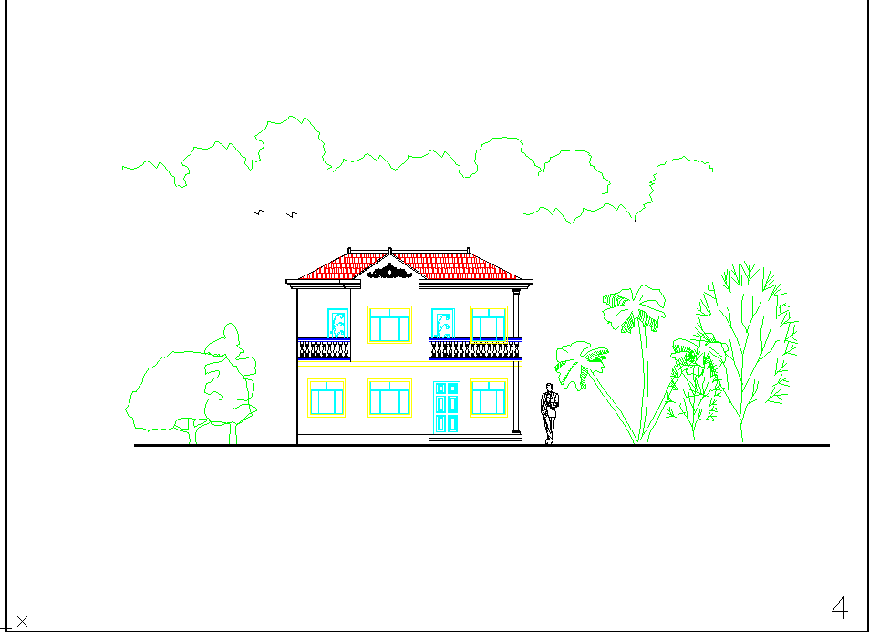 某地新农村一套小别墅建筑设计施工图
