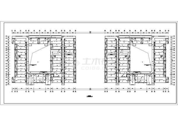 某地六层学生宿舍楼电气强电施工图-图一