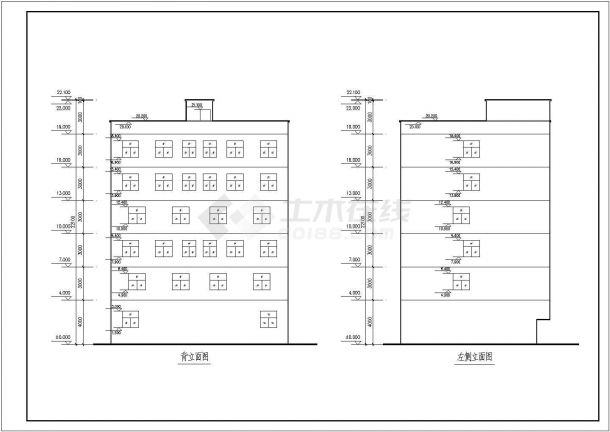 某单位住宅楼建筑设计图（含楼梯大样）-图一