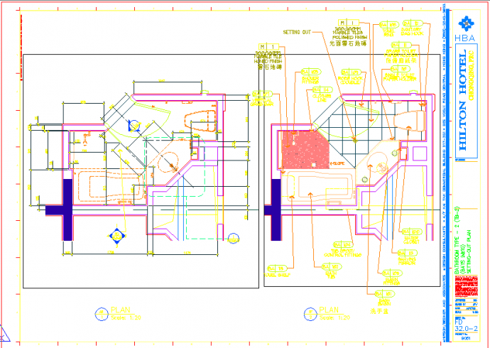 某地区二层樱花餐厅装修设计cad图纸全套_图1