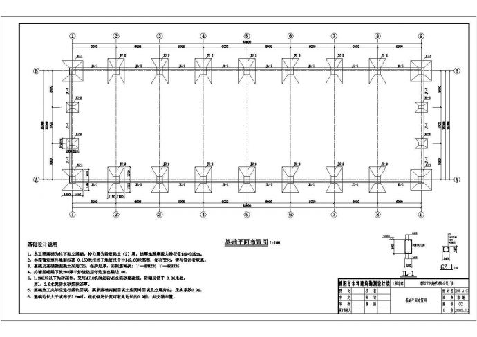 某15米跨钢结构厂房结构设计施工图_图1