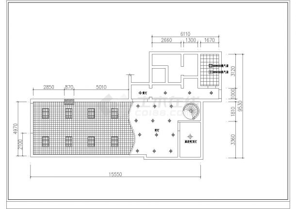  Decoration Drawing of a Small Netcom Business Hall (10 sheets in total) - Figure 2