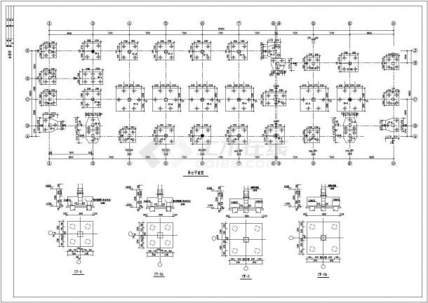 某公司办公楼框架结构设计施工图纸-图二