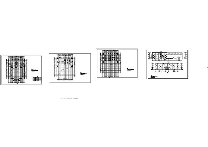 休闲娱乐3层全套中心建筑结构毕业设计CAD图纸（5000多平，含计算书）_图1