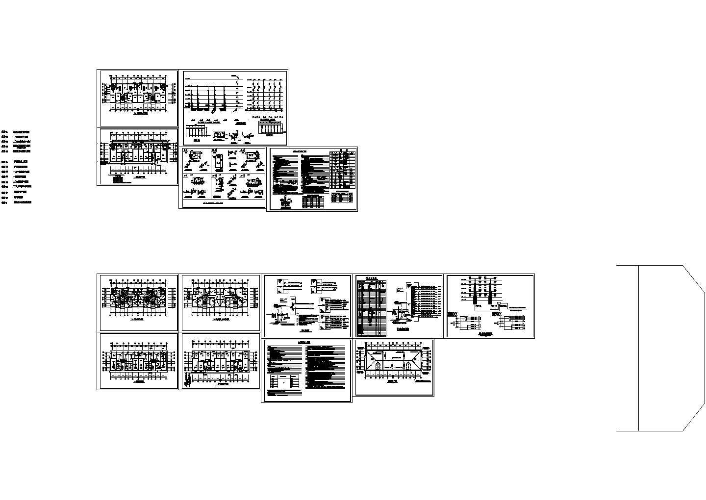  6层住宅楼水电设计施工图纸（长36.2米 宽12米）