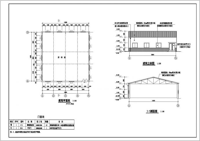 某房屋屋顶加层小钢屋架结构设计施工图_图1