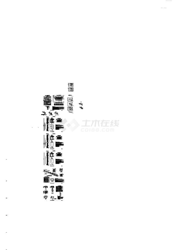 高速公路桩板墙处治设计CAD图纸-图一