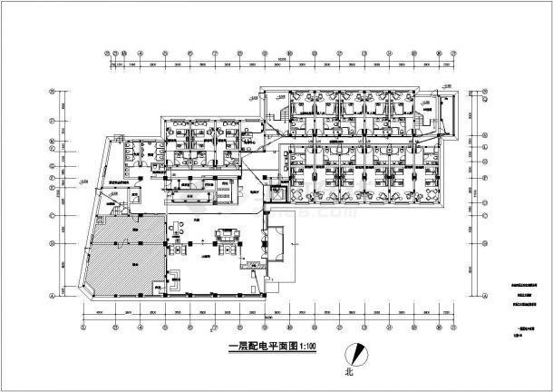 某地区星级大酒店改造工程电气设计规划cad施工图纸-图二