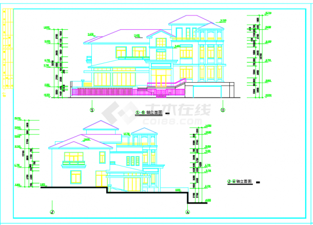 某售楼处公爵B型别墅建筑设计施工方案图-图二