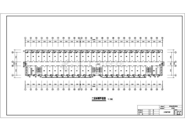 某宿舍建筑采暖施工设计cad图纸-图二