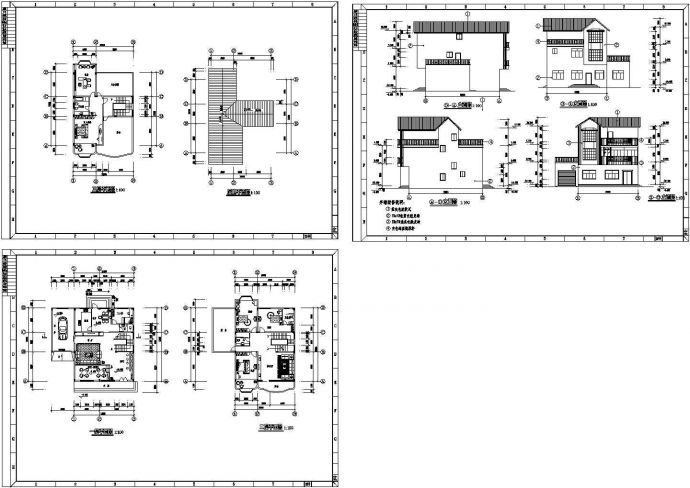 【山西】某小区别墅装修设计施工图纸_图1