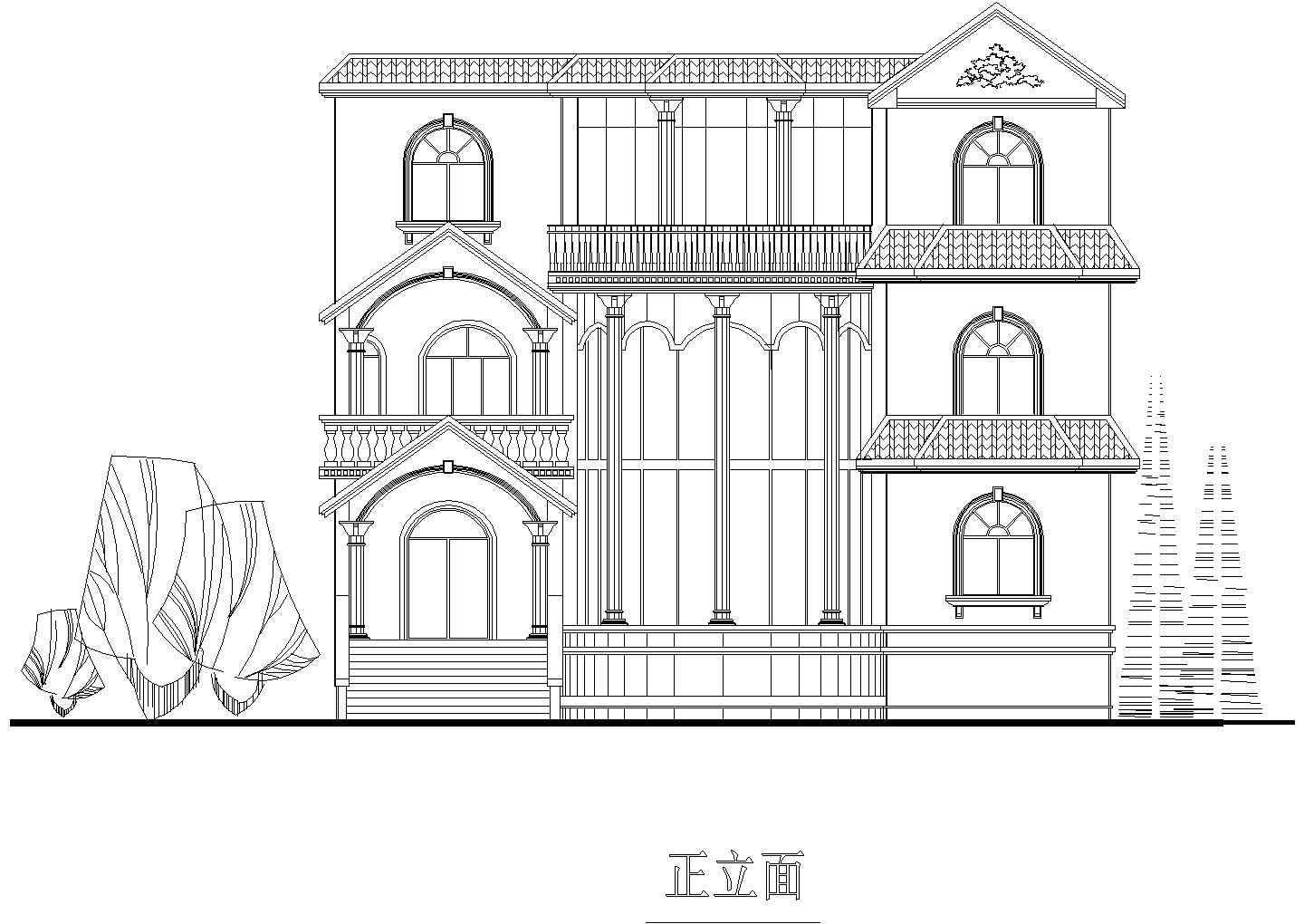 多个别墅全套建筑设计方案CAD图纸