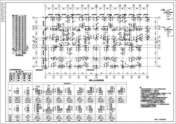 一套33层剪力墙住宅楼结构施工图-图一