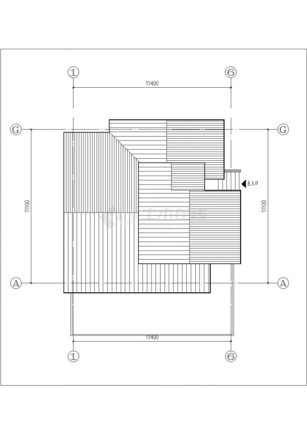 一套精品日式别墅建筑图纸（含效果图）-图二