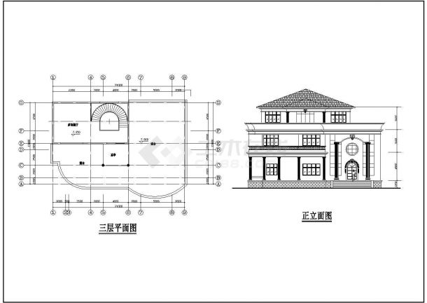 某地大型别墅设计方案图纸（全套）-图二