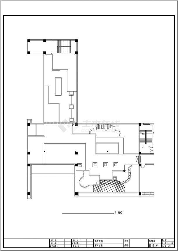 区委办公大楼屋顶花园方案设计图纸-图二