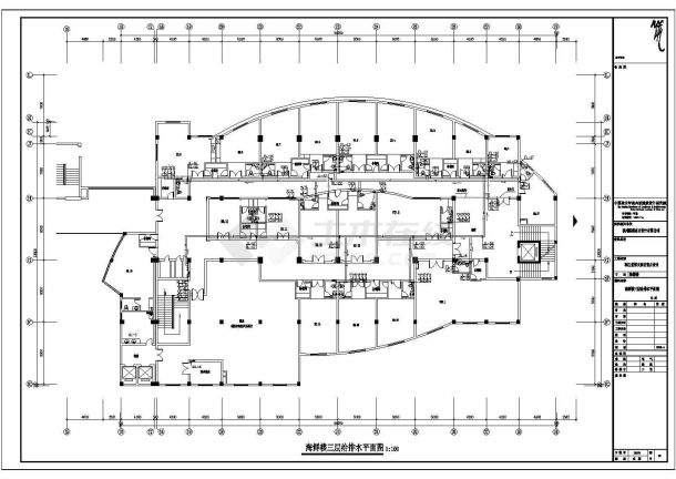 住宅楼层电气设计方案及施工全套CAD图纸-图二