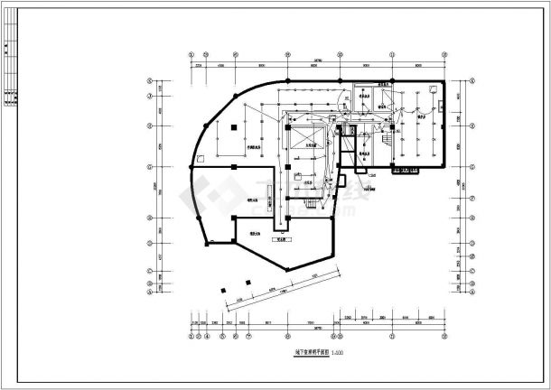 珍珠店电气设计方案及施工全套CAD详图-图一