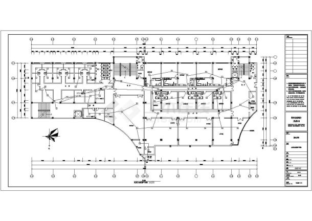 高层宾馆电气设计施工方案全套CAD图纸-图一