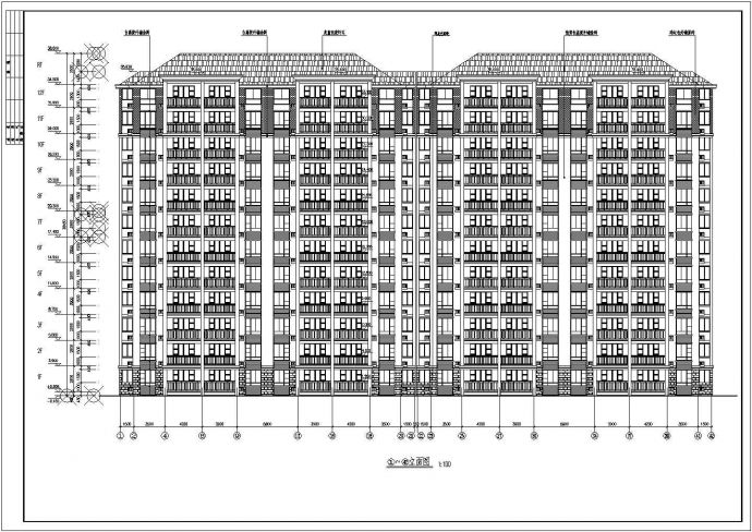 某地区12层小高层住宅楼建筑（带效果图）_图1