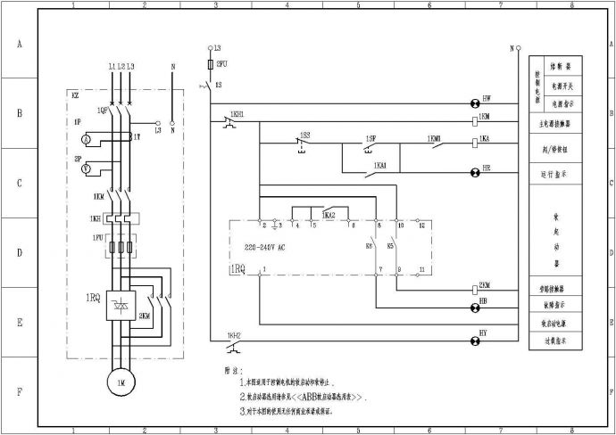 17张ABB软启动电气cad控制图纸_图1