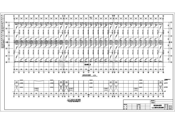 24米跨门式刚架轻型钢结构厂房CAD施工图-图一