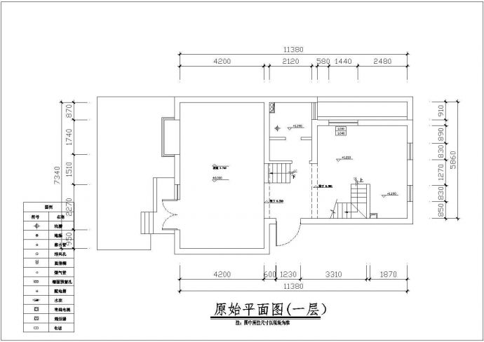 某公寓室内照明整体方案电气CAD_图1