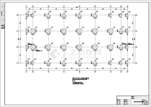 密肋模壳结构大板车库顶板结构施工CAD图-图一