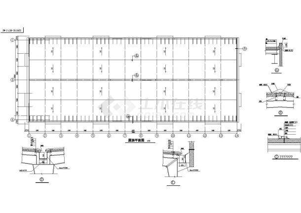 某地区30米跨度的屋架cad结构图纸-图二