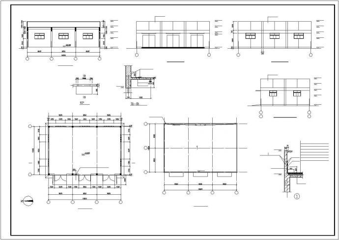 单层厂房全套建筑施工图（共7张）_图1