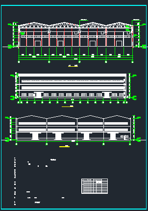 某地单层排架厂房建筑设计图（共4张）-图一