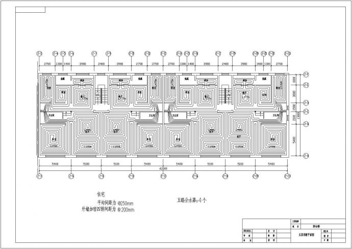 五层大型商务楼地暖全套cad设计施工方案图_图1
