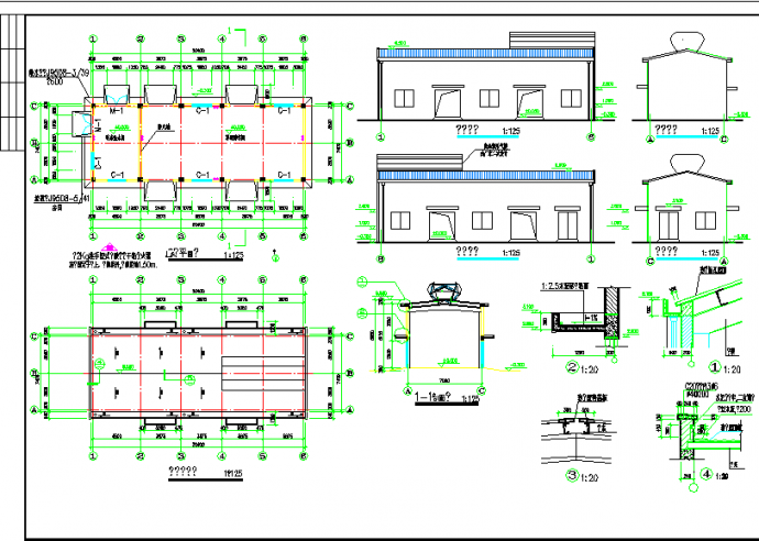 某地小型生产厂房建筑素材图（共2张）_图1